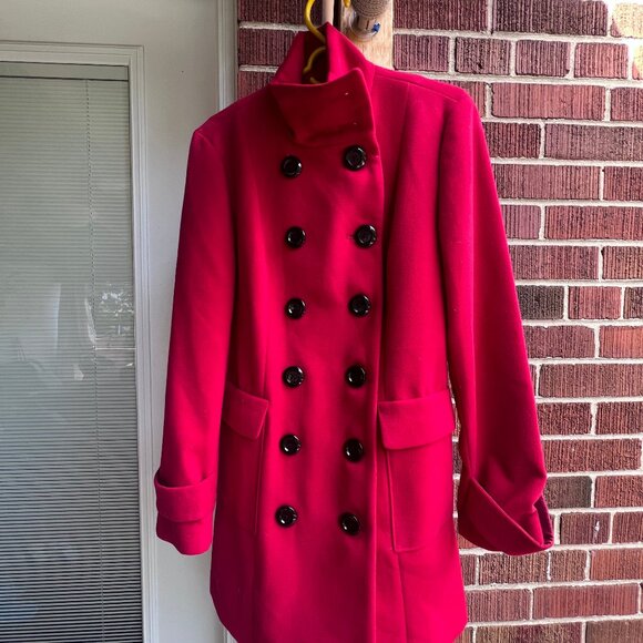 Forever XXI red woman coat - Picture 2 of 11